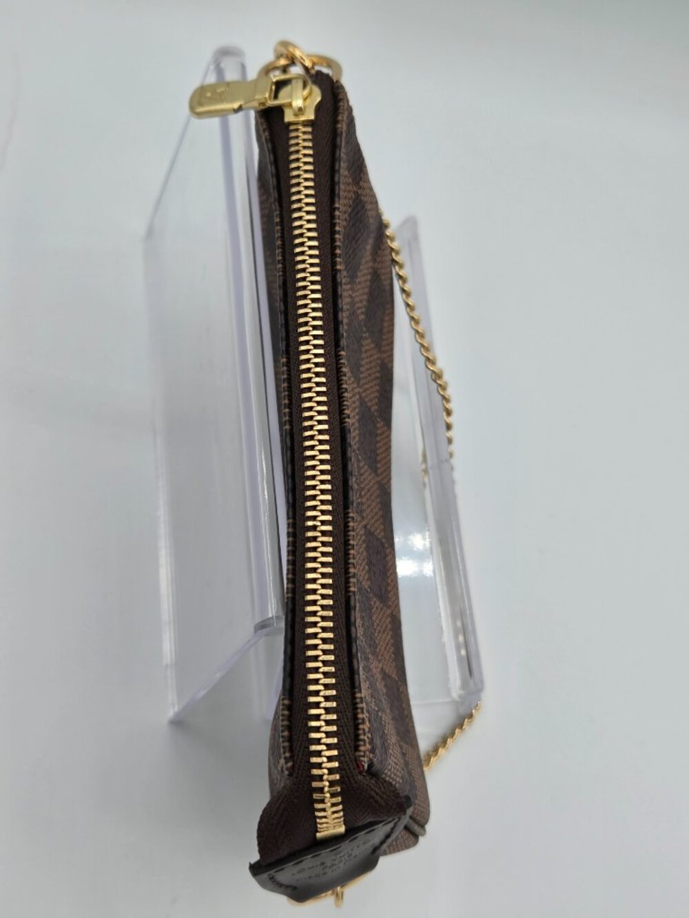 Louis Vuitton Mini Pochette Accessories – Damier Ebene | Chain Wristlet | - Picture 5 of 14
